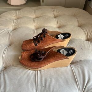 HM Brown Wedge Sandals
